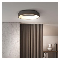 Solight LED stropní světlo kulaté Treviso, 48W, 2880lm, stmívatelné, dálkové ovládání, šedá