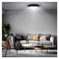 Solight LED stropní osvětlení LECCE, 3CCT, 36W, 2100lm, 30cm, 3000/4000/6000K, černá