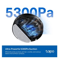 TP-Link Tapo RV20 Max robotický vysavač s mopem (LiDAR, 2,4 GHz, BT, černý)