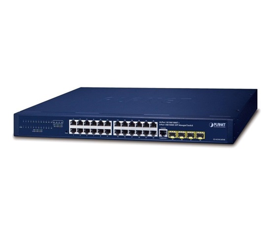 Planet switch GS-4210-24T4S, L2/L4, 24x 1000Base-T, 4x SFP, web, SNMP V3, VLAN, QOS, IPV6
