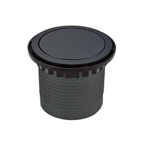 Solight prodlužovací přívod, 4 zásuvky, černý, 1,5m, výsuvný blok zásuvek, kruhový tvar