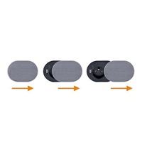 Solight 1z + USB A+C 20W PD vestavná zásuvka s posuvným víčkem, 2m, stříbrná