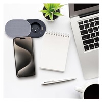 Solight 1z + USB A+C 20W PD vestavná zásuvka s posuvným víčkem, 2m, stříbrná