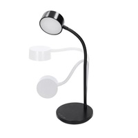 Solight LED stolní lampička, 4,5W, 300lm, 3CCT, černá, podstavec