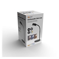 Solight LED stolní lampička, 4,5W, 300lm, 3CCT, černá, podstavec