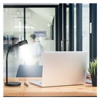 Solight LED stolní lampička, 4,5W, 300lm, 3CCT, černá, podstavec