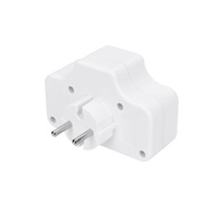 Solight rozbočka, 4 x 2,5A, bílá, vypínač