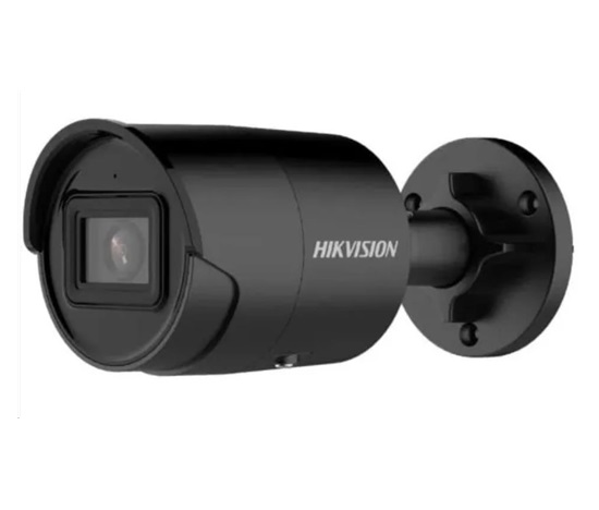 Hikvision DS-2CD2046G2-IU(2.8mm)(C)(BLACK),4MPix IP Bullet AcuSense kamera; IR 40m, mikrofon, černá
