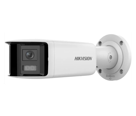 Hikvision DS-2CD2T47G2P-LSU/SL(2.8mm)(C), 4MPix IP ColorVu AcuSense panoramatická kamera; LED 40m, WDR 130dB, Audio