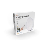 Solight LED stropní světlo Star, kulaté, 24W, 2400lm, dálkové ovládání, 37cm