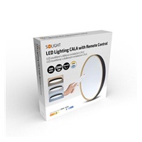 Solight LED osvětlení s dálkovým ovladačem Cala, 48W, 3360lm, 38cm, změna chromatičnosti, stmívatelné
