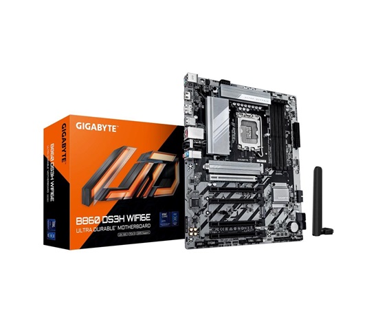 GIGABYTE MB Sc LGA1851 B860 DS3H WIFI6E, Intel B860, 4xDDR5, 1xDP, 1xHDMI, WiFi, ATX