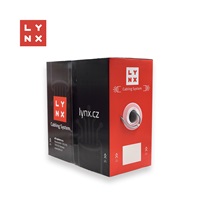 LYNX UTP kabel Cat5e, LSOH, celoměděný, vnitřní, šedý, box 305m