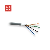 LYNX FTP kabel, Cat5e, LSZH, 0,5mm, celoměděný, vnitřní, šedý, box 305m