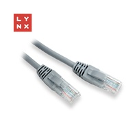 LYNX UTP patch kabel Cat5e, PVC, CCA, 7m, šedý