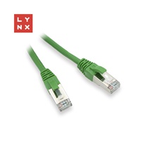 LYNX FTP patch kabel Cat5e PVC, CCA, 2m, zelený