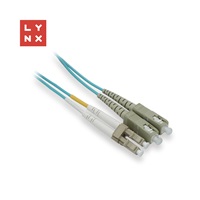 LYNX duplexní patch kabel MM, OM3, LC/SC, 50/125µm, 10m