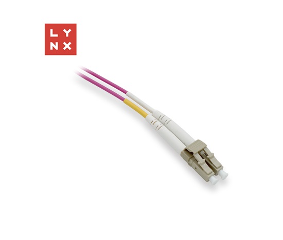 LYNX duplexní patch kabel MM, OM4, LC/LC, 50/125µm, 5m