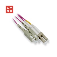 LYNX duplexní patch kabel MM, OM4, LC/SC, 50/125µm, 10m