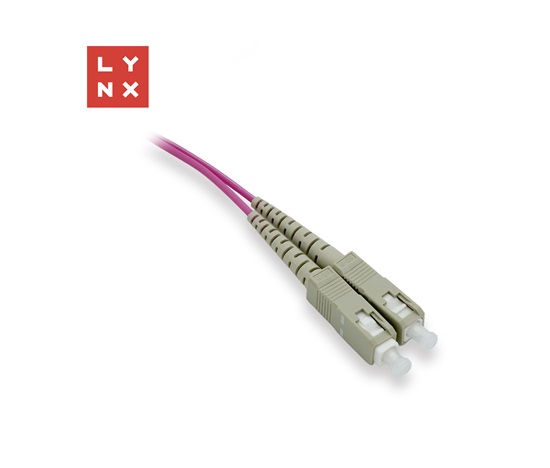LYNX duplexní patch kabel MM, OM4, SC/SC, 50/125µm, 5m