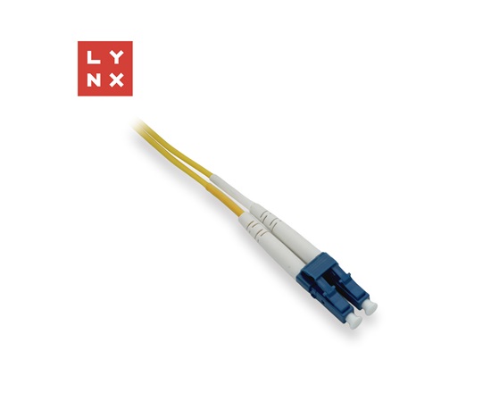 LYNX duplexní patch kabel SM, OS2, LC/LC, 9/125µm, 0,5m