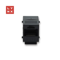 LYNX keystone spojka UTP Cat6, 8P8C, černá