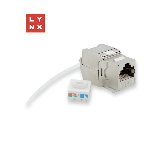 LYNX keystone STP Cat6, samozařezávací, stříbrný