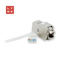 LYNX keystone STP Cat6, samozařezávací, stříbrný