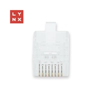 LYNX konektor UTP Cat5e, 50µ, 100ks