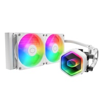 Cooler Master vodní chladič MasterLiquid 240 Core II, 2x240mm, LGA1851, AM5, bílá