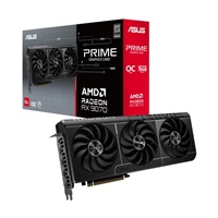 ASUS VGA AMD Radeon RX 9070 PRIME OC 16GB, RX 9070, 16GB GDDR6, 3xDP, 1xHDMI