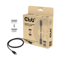 Club3D Adaptér aktivní DisplayPort 1.4 na HDMI HDR (M/M), 2m