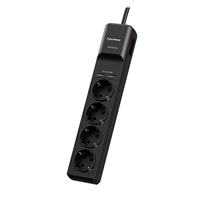 BAZAR - CyberPower Surge Buster™ 4 zásuvky, 2xUSB, 1.8m, German, New - Poškozený obal (Komplet)