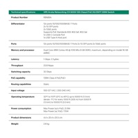 HPE Aruba Networking CX 6000 12G Class4 PoE 2G/2SFP 139W Switch