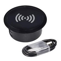 Solight bezdrátová vestavná nabíječka 15W, černá