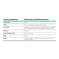 HPE StoreOnce 3660 80TB Base System (2U with10 x 8 TB disks)