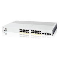 Cisco Catalyst switch C1200-24P-4G (24xGbE,4xSFP,24xPoE+,195W,fanless) - REFRESH