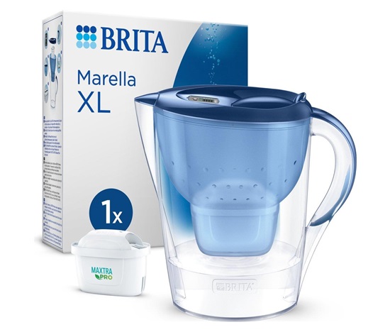 Brita Marella XL filtrační konvice, objem 3.5 l, 1x MAXTRA+ filtr, modrá