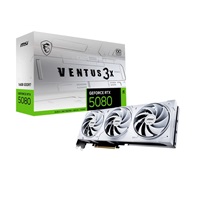 MSI VGA NVIDIA GeForce RTX 5080 16G VENTUS 3X OC WHITE, RTX 5080, 16GB GDDR7, 3xDP, 1xHDMI