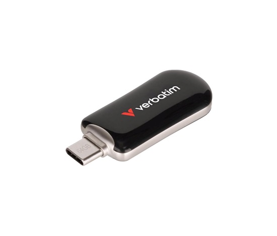 VERBATIM Flash Disk 256GB Plectra USB-C 3.0, černá