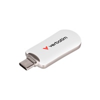 VERBATIM Flash Disk 128GB Plectra USB-C 3.0, bílá