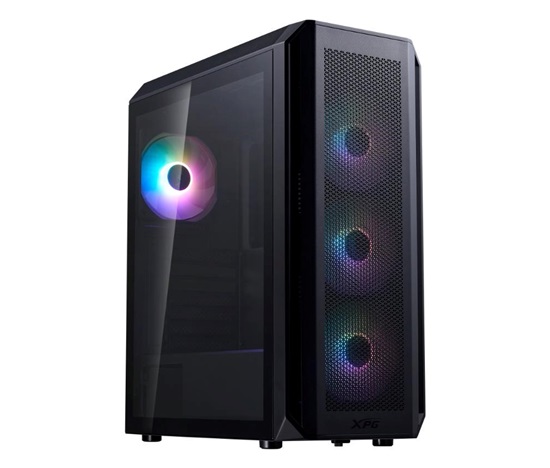 BAZAR - ADATA XPG case VALOR AIR PLUS Mid-Tower, bez zdroje, 4x 120mm Fan, Černá - Poškozený obal (Komplet)