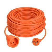 Solight 1z pohyblivý přívod - spojka, 30m, 2 x 1,5mm2, oranžová