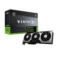 MSI VGA NVIDIA GeForce RTX 5080 16G VENTUS 3X OC, RTX 5080, 16GB GDDR7, 3xDP, 1xHDMI