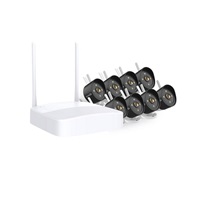 Tenda K8W-3TC - kamerový WiFi set, 8x IP 2K kamera, NVR rekordér, zvuk, noční vidění