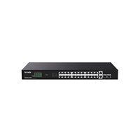 Tenda TEG1128P-24-250W (24xPoE 802.3af/at 10/100/1000Mbps, Uplink 2xRJ45 + 2xSFP) 230W