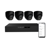 iGET N85P4 HOME NVR PoE recorder + 4x black camera, 3K+ (5 MPx) resolution, set