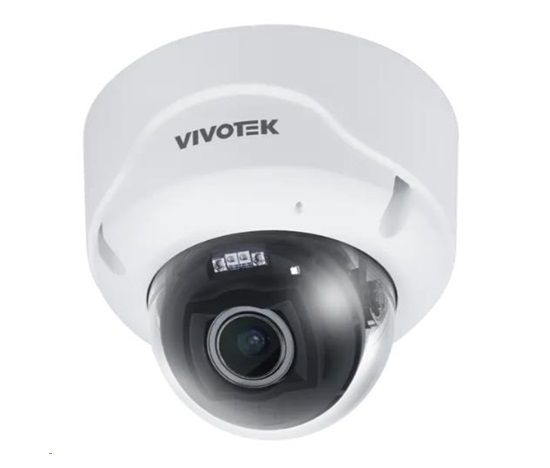 Vivotek FD9399-EHTV, IP kamera 8MPx dome, 4,3-9,8mm (110,4-45,1°), Smart IR 40 m, člověk/vozidlo, AI VCA analýzy