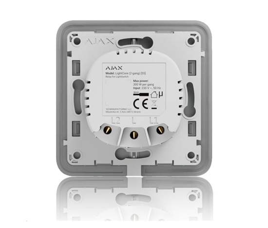 Ajax  LightCore (2-gang) ASP - Relé pro LightSwitch (spínač řazení 5-lustrový)