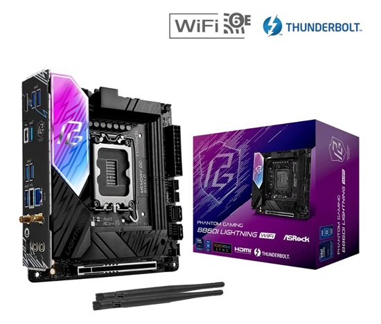 ASRock MB Sc LGA1851 B860I LIGHTNING WIFI, Intel B860, 2xDDR5, 1xThunderbolt, 1xHDMI, WiFi, Mini-ITX